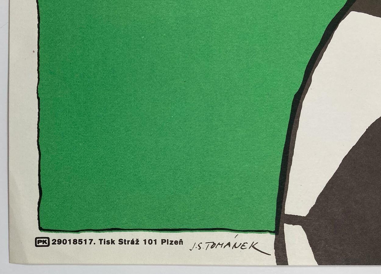 Original Movie Poster, ‎Winning Quietly, Jan Tománek, 1984, Genuine Czech Vintage Print photo vinterior