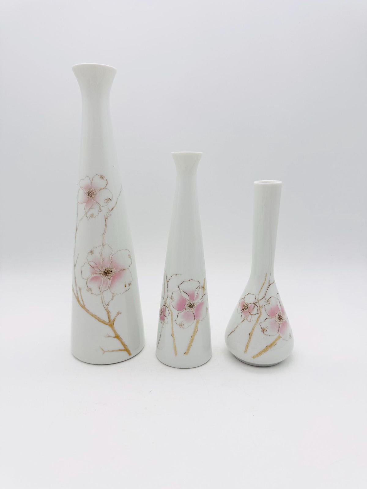 Set Of 3 Vintage Rosenthal Posy Vases