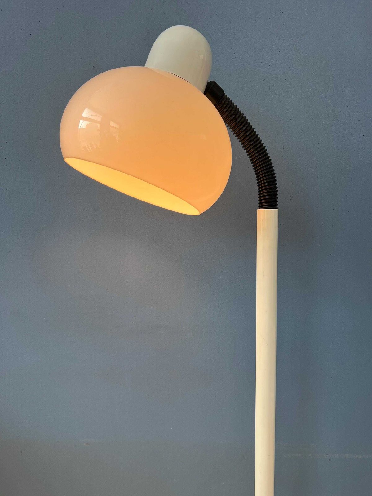 White Mid Century Space Age Mushroom Floor Lamp By Hala Zeist photo for sale