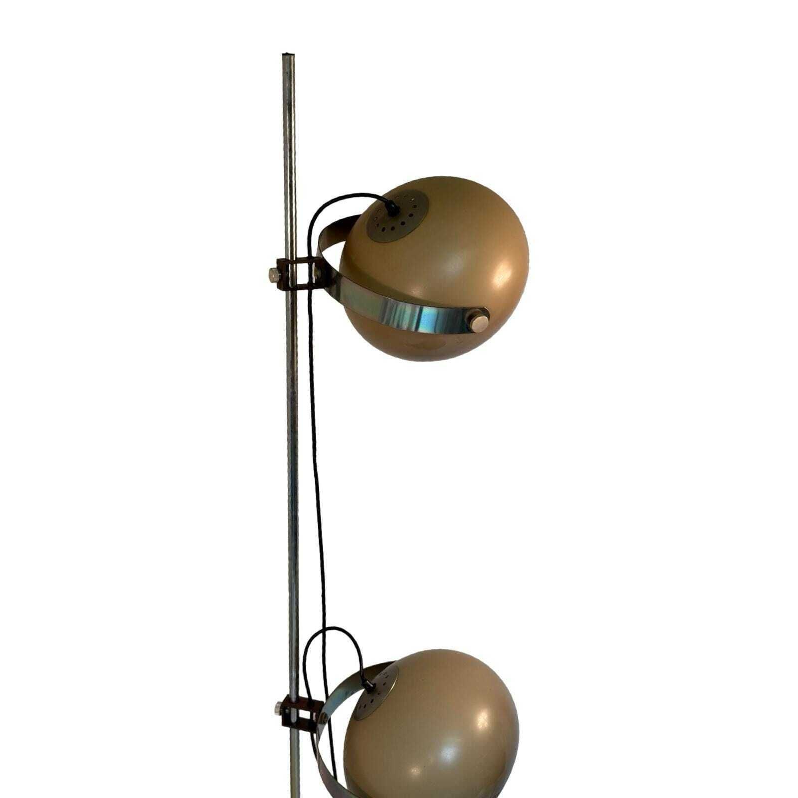 Dijkstra   Rare Model   Space Age Design / Mcm Floor Lamp With Two Shades photo vinterior