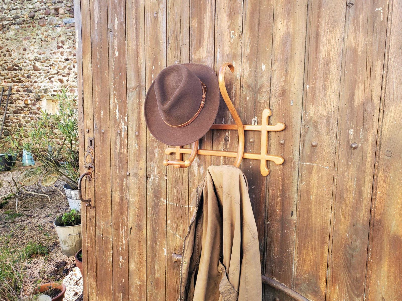 Thonet Bentwood Coathooks / Thonet Coat Hooks / 1900s Bistro Hooks / Antique Bentwood Coat Rack / Genuine Thonet Coat Hooks / 2 Hook Rack photo buy