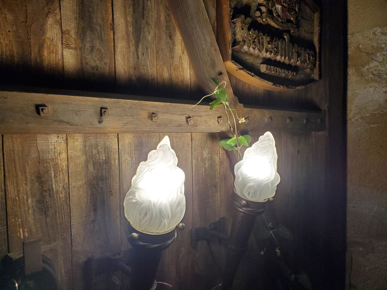 photo furniture Very Large French Castle Wall Sconces / A Pair Of Iron Wall Sconces / Iron Wall Lights / Gothic Wall Sconces / Medieval Sconces /
