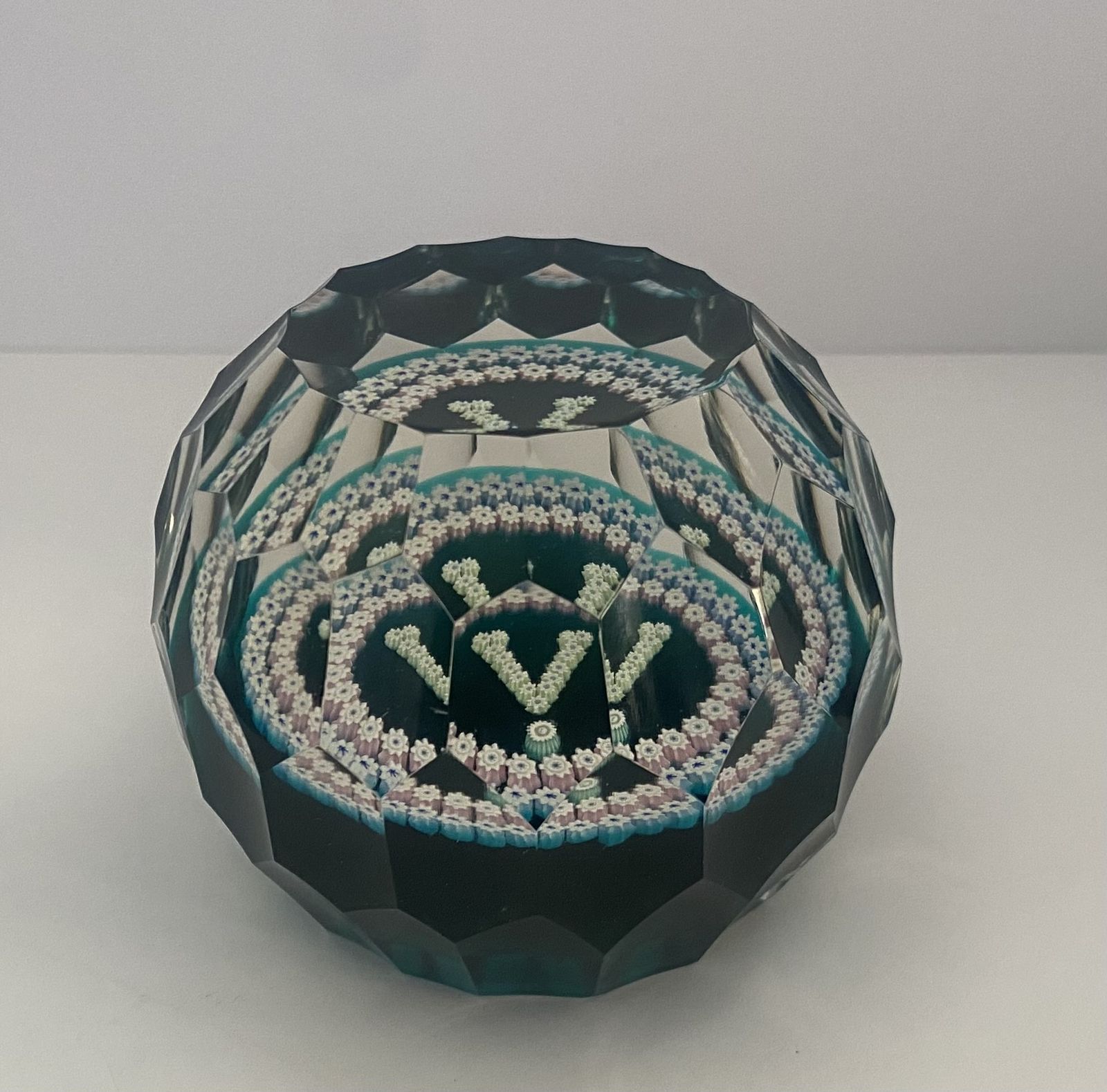 Rare, Caithness, ‘Victory’ (In Europe), Limited Edition, Millefiori Paperweight, 27/100 photo furniture