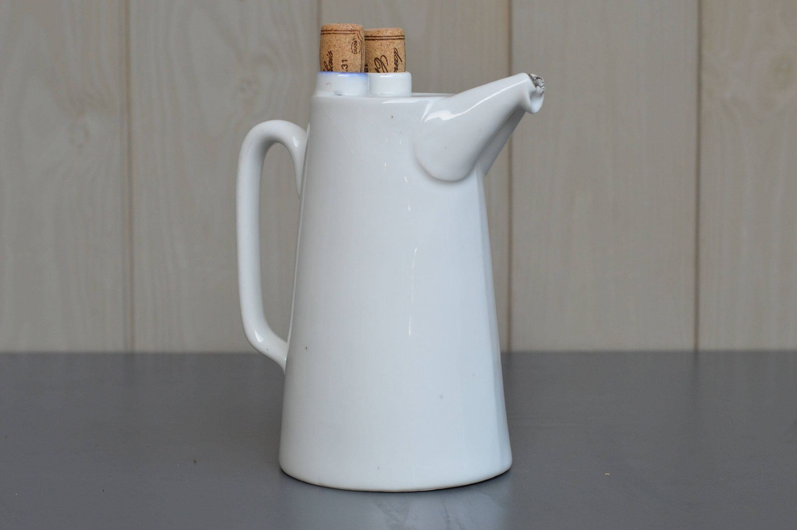 Antique 19th Century French Appareil Lhote Eau De Seltz / Seltzer Water Siphon Pitcher / Twin Compartment With 2 Stoppers / Water Siphon