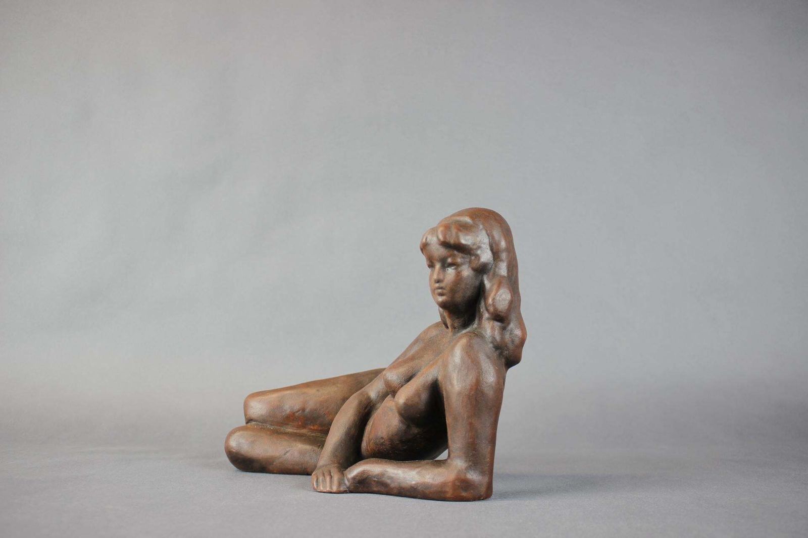 Large Statuette Of Act By Bohumil Kokrda, Czechoslovakia, 1980s photo Art