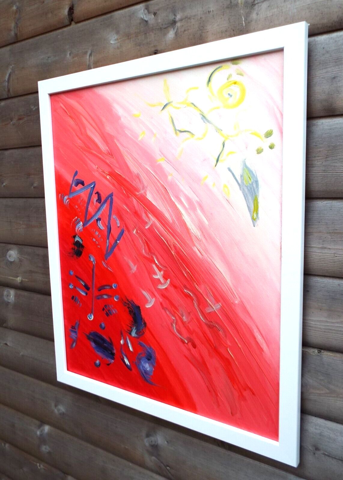Abstract Light Language Expressionist Painting Dividing Channel Fraser J Lucas photo 261.0