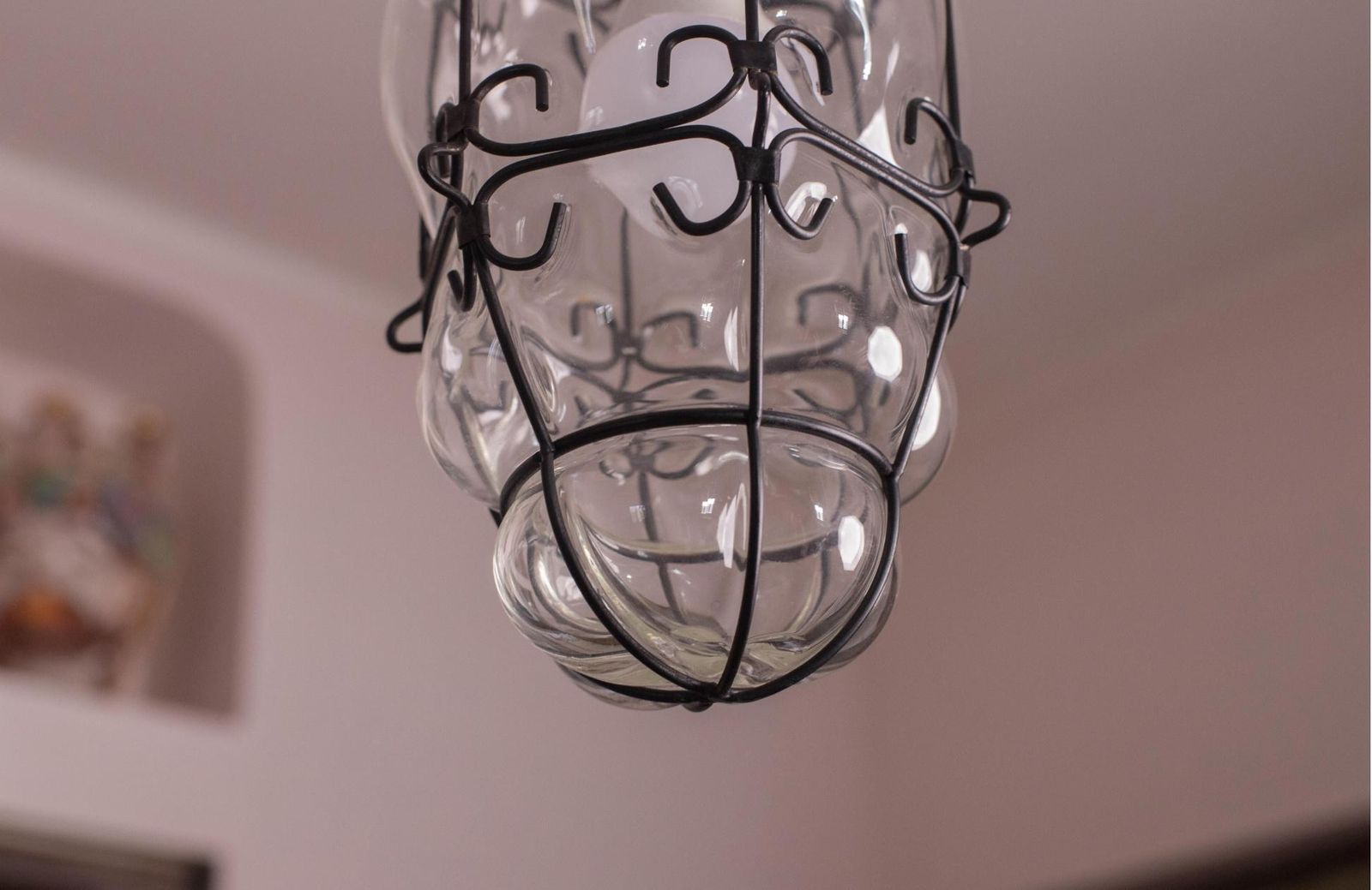 Set Of 2 Venetian Lantern, Murano Glass, Italy, 1980s photo 1393.0