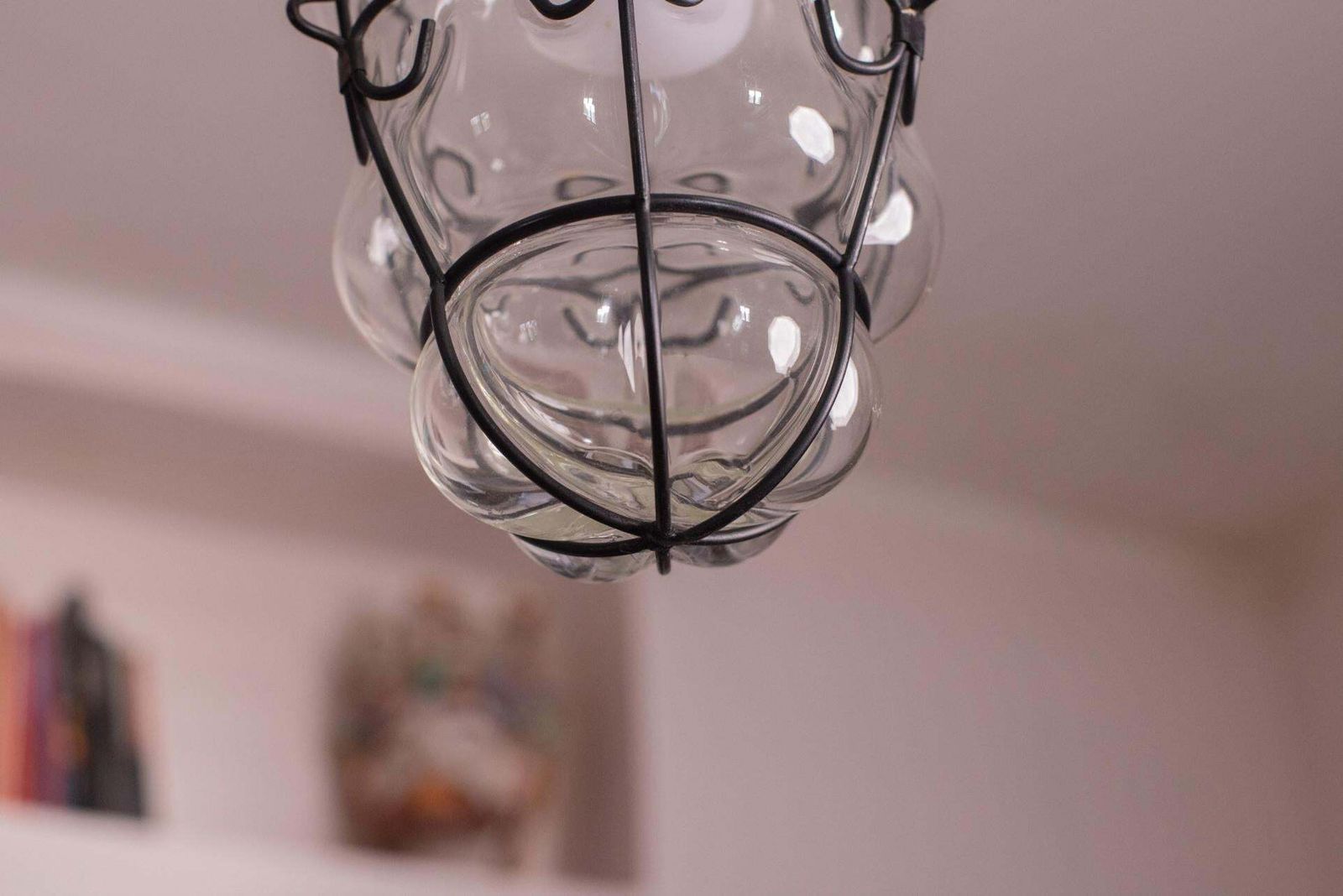 Set Of 2 Venetian Lantern, Murano Glass, Italy, 1980s photo vintage