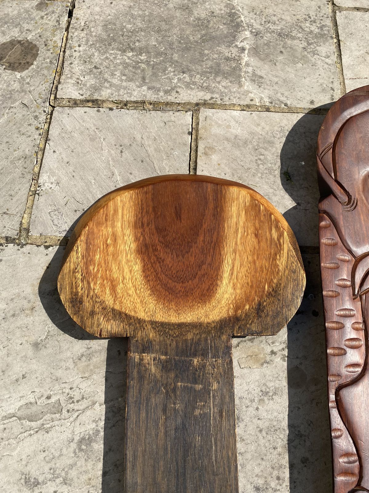 Furniture Unusual Wooden Two Piece Chair photo