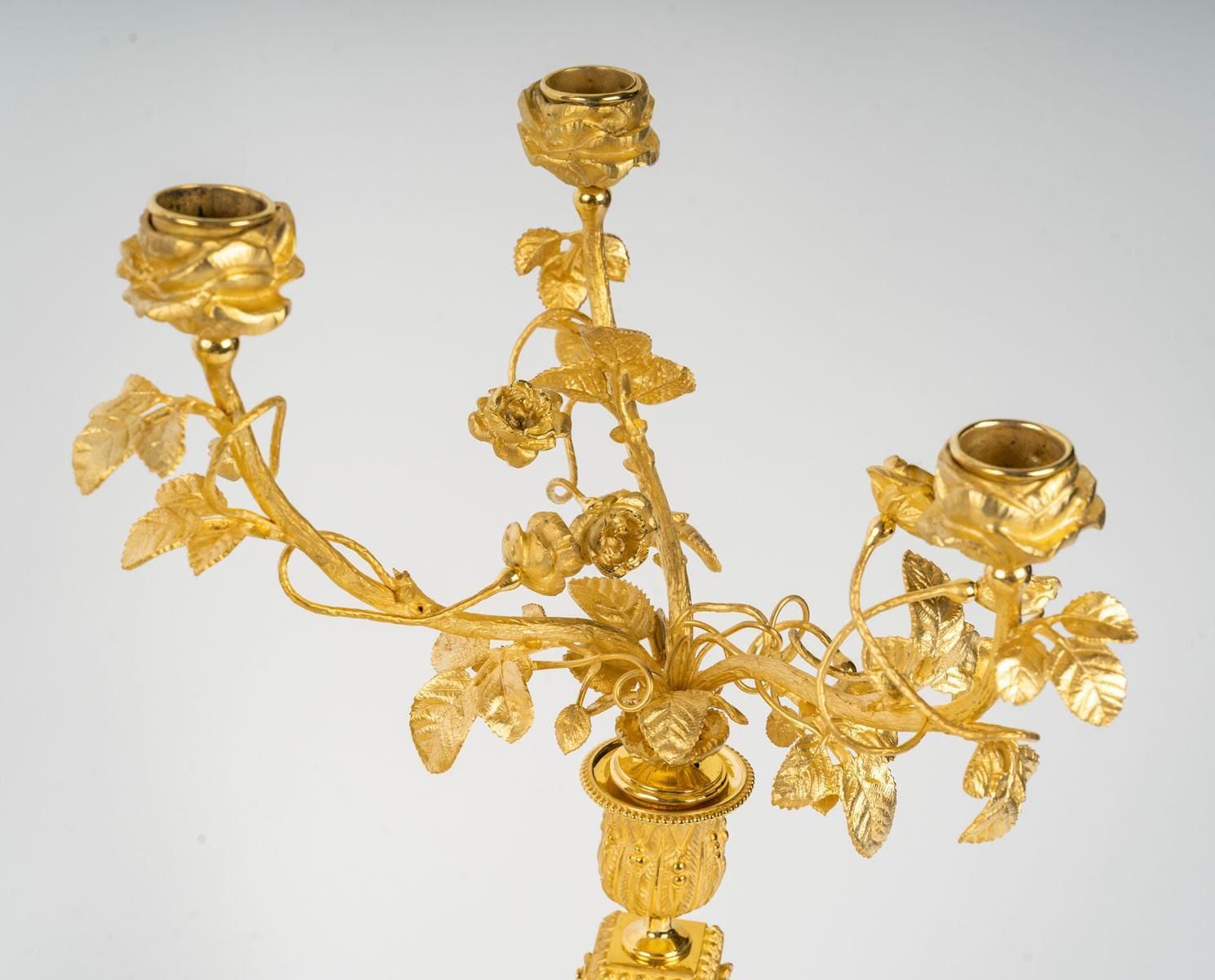 Pair Of Louis XVI Style Candelabra, 19th Century. photo vinterior