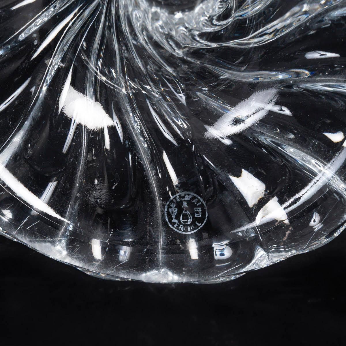 Pair Of Baccarat Crystal Candle Holders, Early 20th Century, Napoleon III Style. photo buy