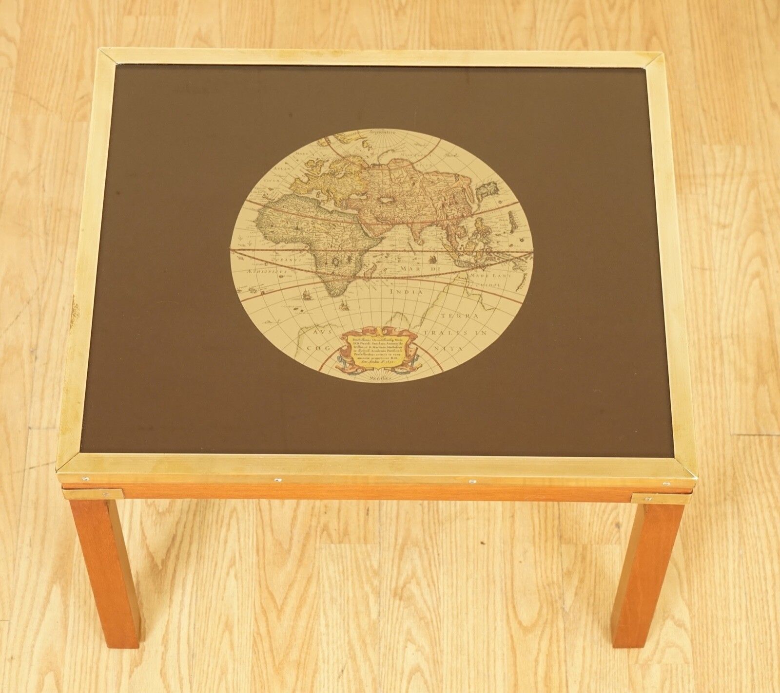 photo for sale Stunning Coffee & Side Table Nest Of Tables Military Campaign With World Maps