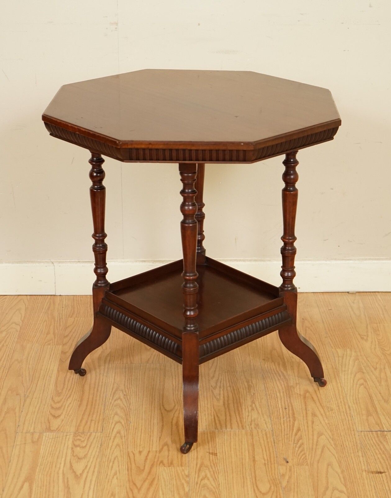 James Schoolbred Antique Arts & Crafts Octagonal Occasional Side End Table photo Furniture