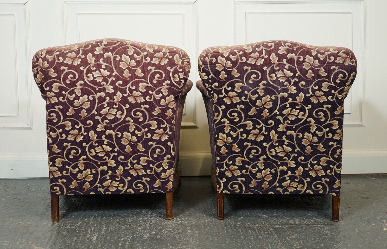 photo buy Victorian Fabric Bergere Suite Sofa And Two Armchairs Upholstery Project J1