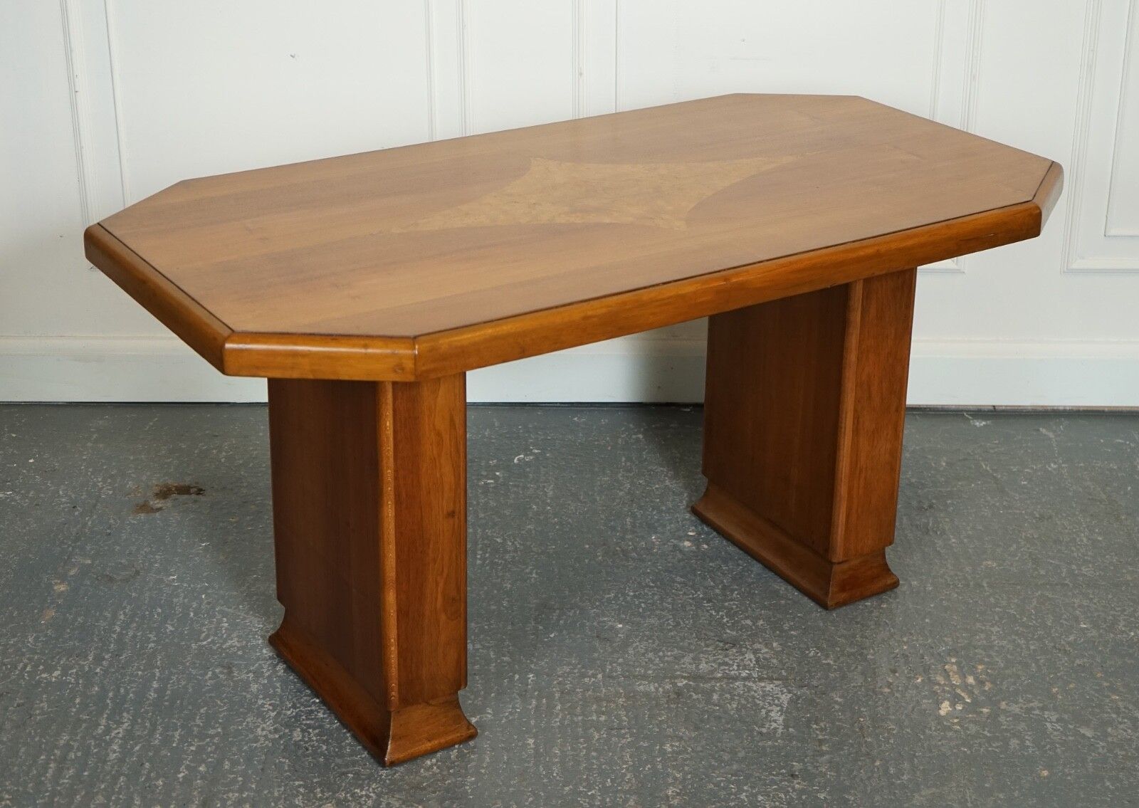 Vintage Art Deco Walnut Dining Table 4 To 6 Person J1 photo furniture