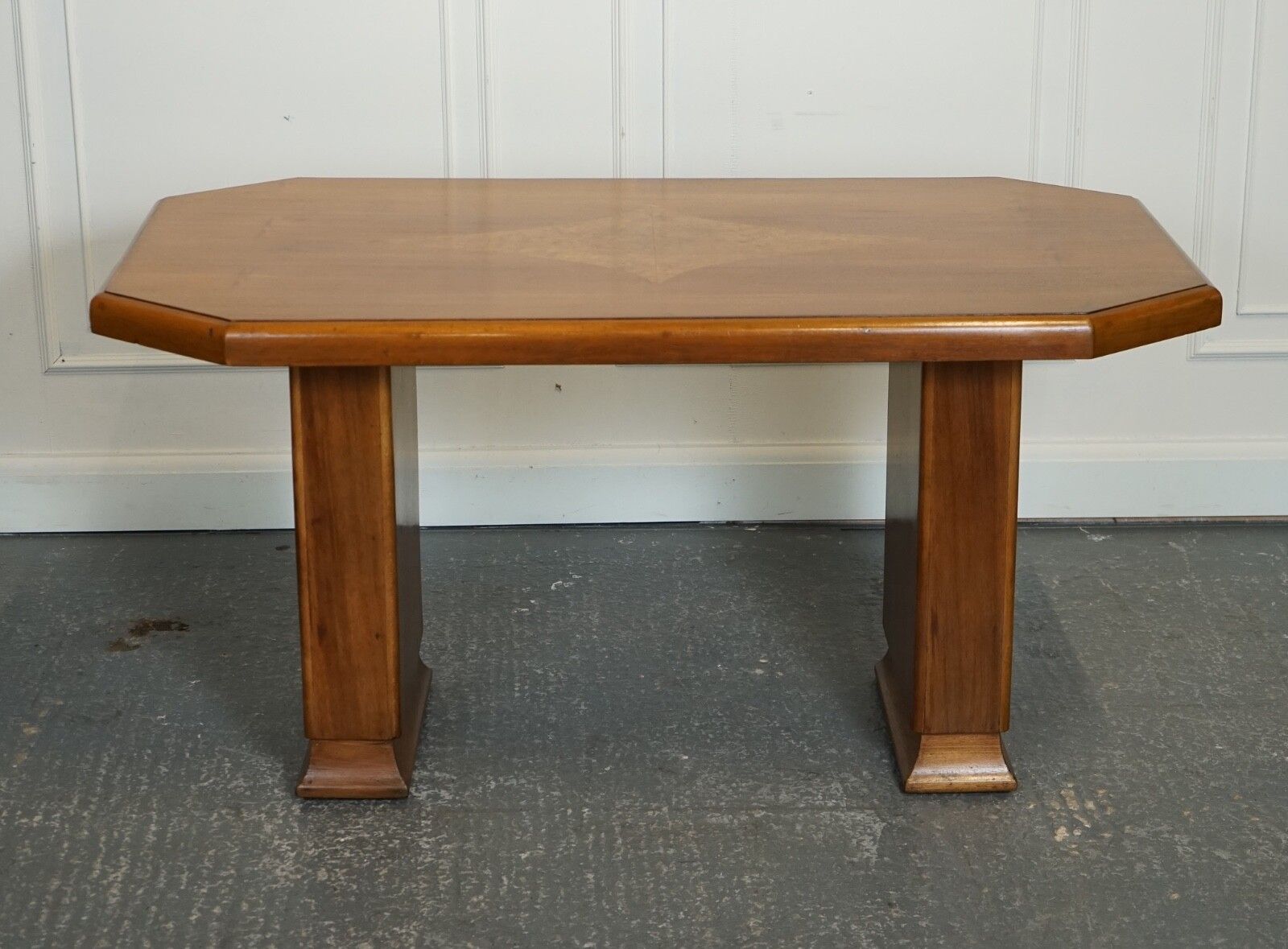 Vintage Art Deco Walnut Dining Table 4 To 6 Person J1 photo vinterior