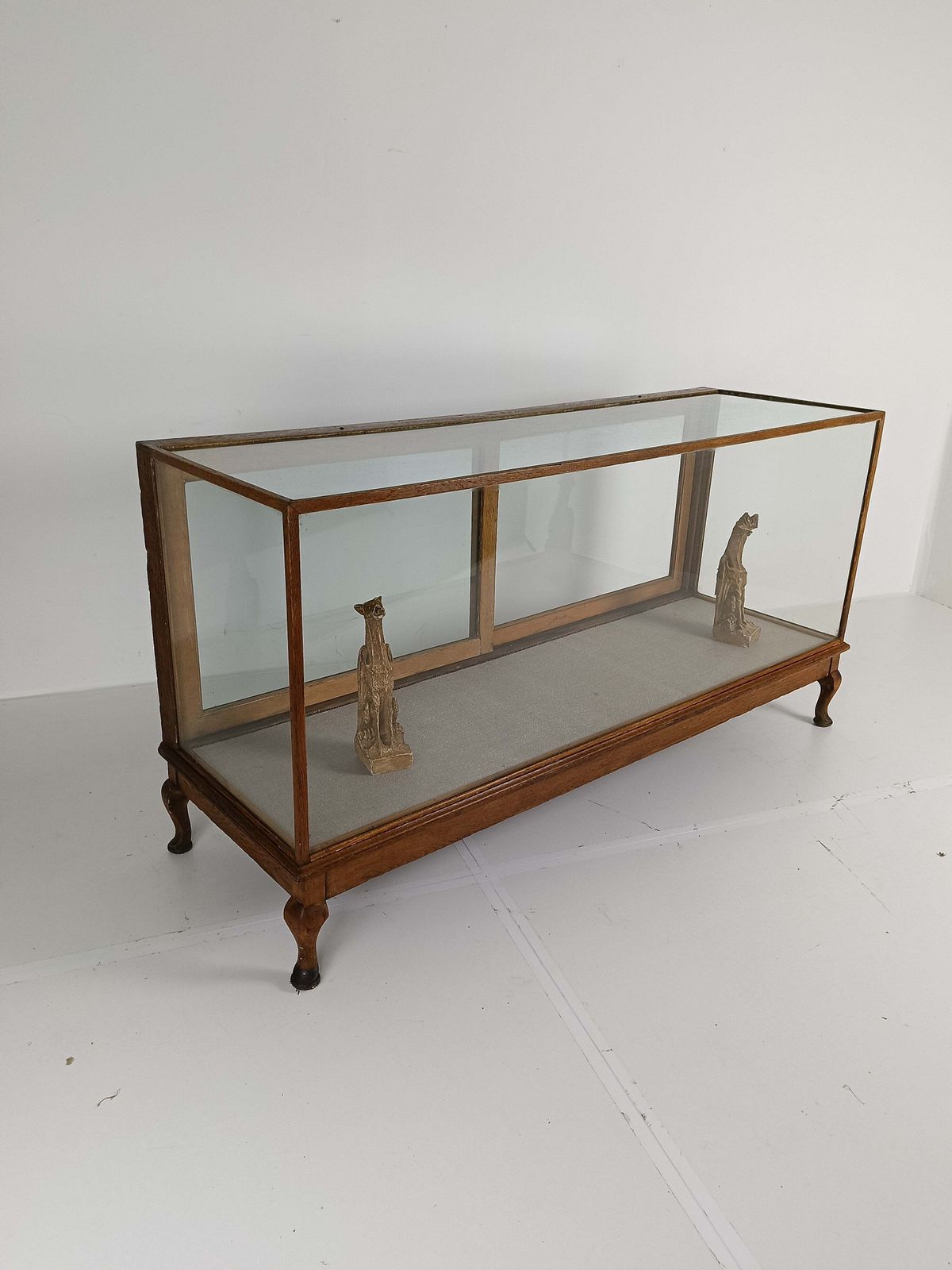 1423.0 Antique Large Glass Dispay Cabinet / Shop Counter photo