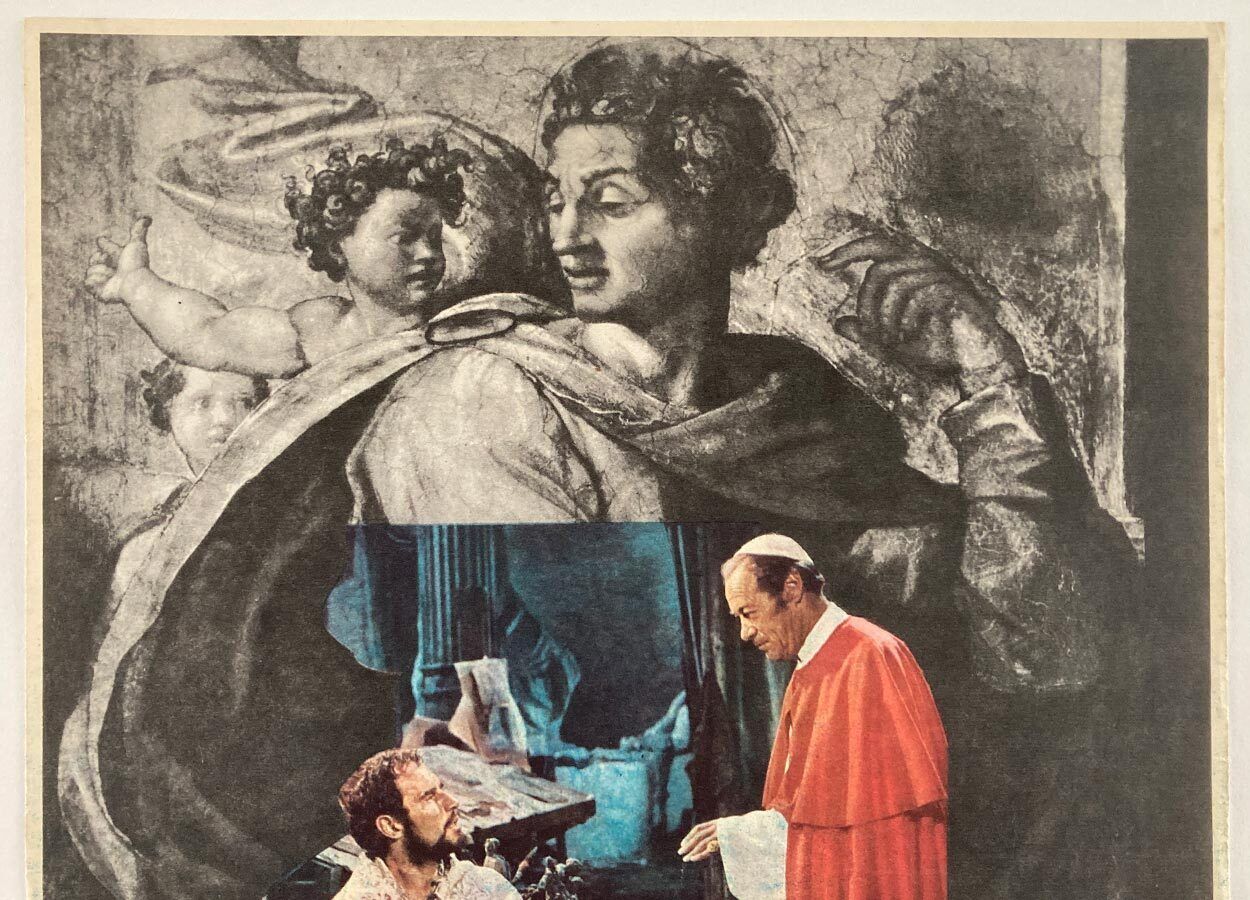 Original Film Poster, The Agony And The Ecstasy, Karel Vaca, 1969, Genuine Czech Vintage Print photo for sale