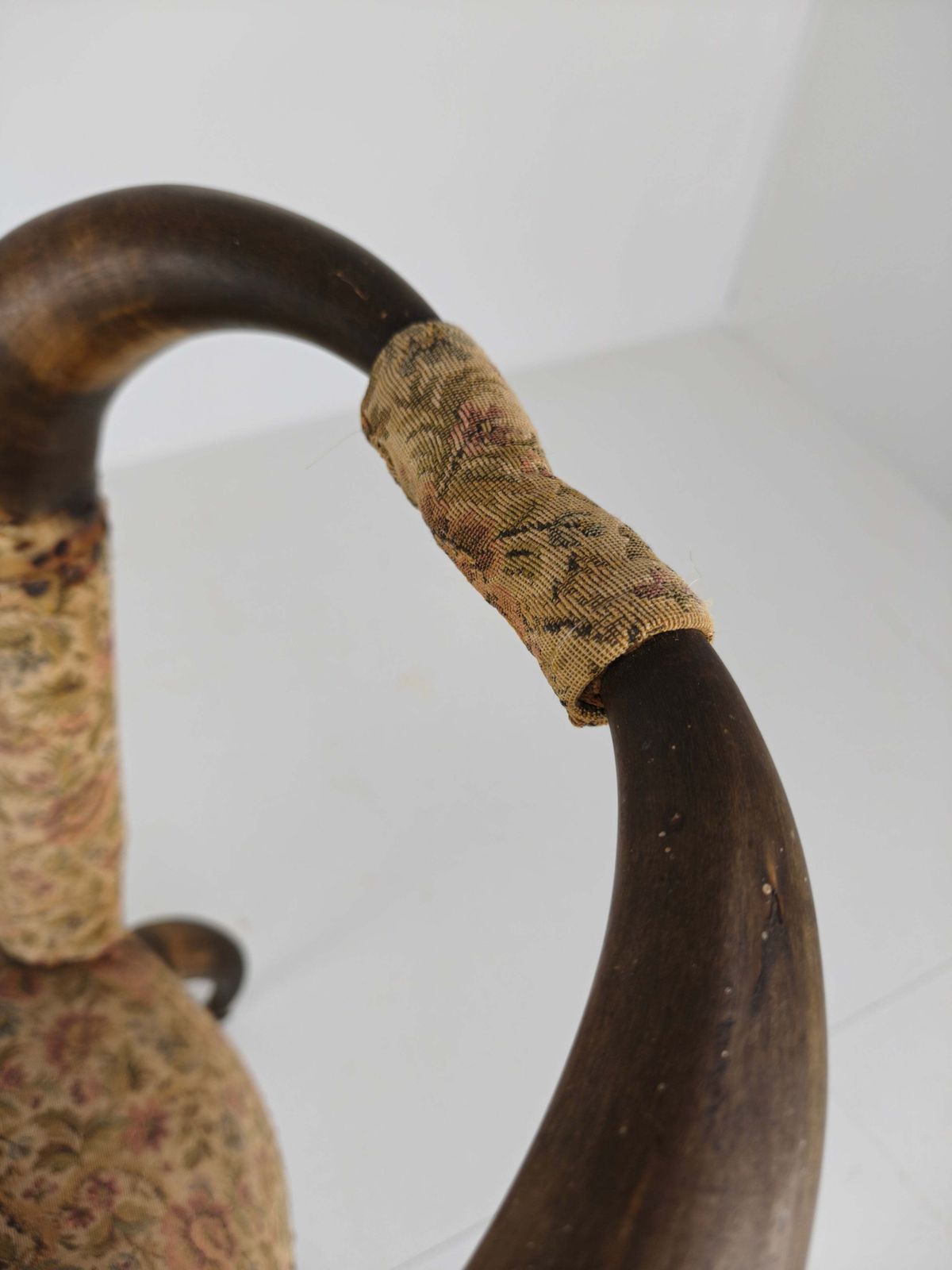 photo for sale Rare 19th Century Highly Decorative Bull Horn Armchair (1870)