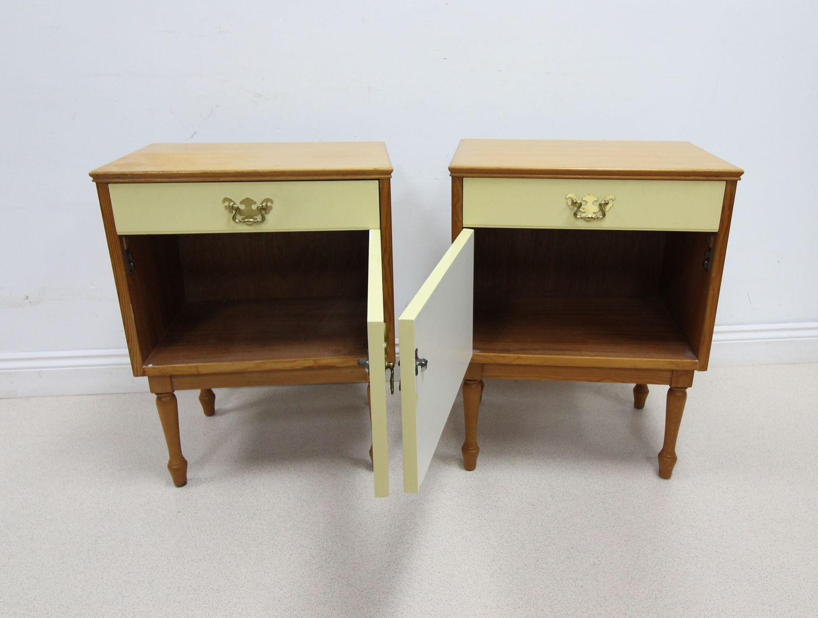 Pair Of Mid Century Alfred Cox Bedside Cabinets photo vintage