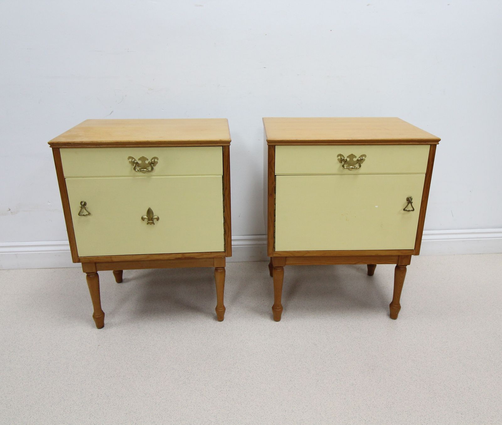 photo furniture Pair Of Mid Century Alfred Cox Bedside Cabinets