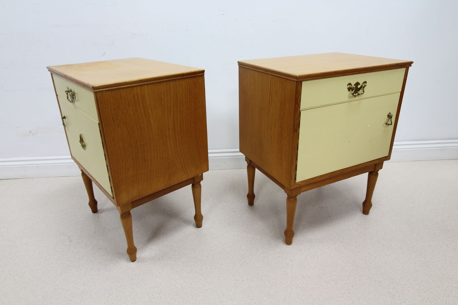 Furniture Pair Of Mid Century Alfred Cox Bedside Cabinets photo