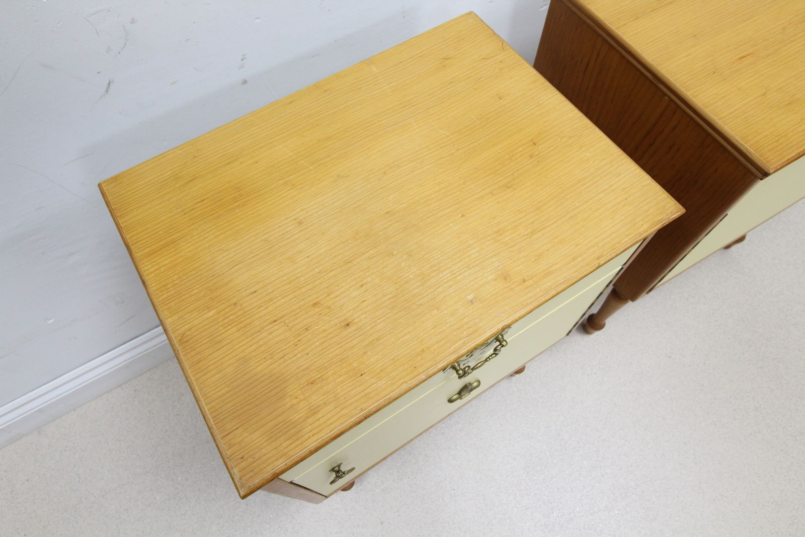 295.0 Pair Of Mid Century Alfred Cox Bedside Cabinets photo