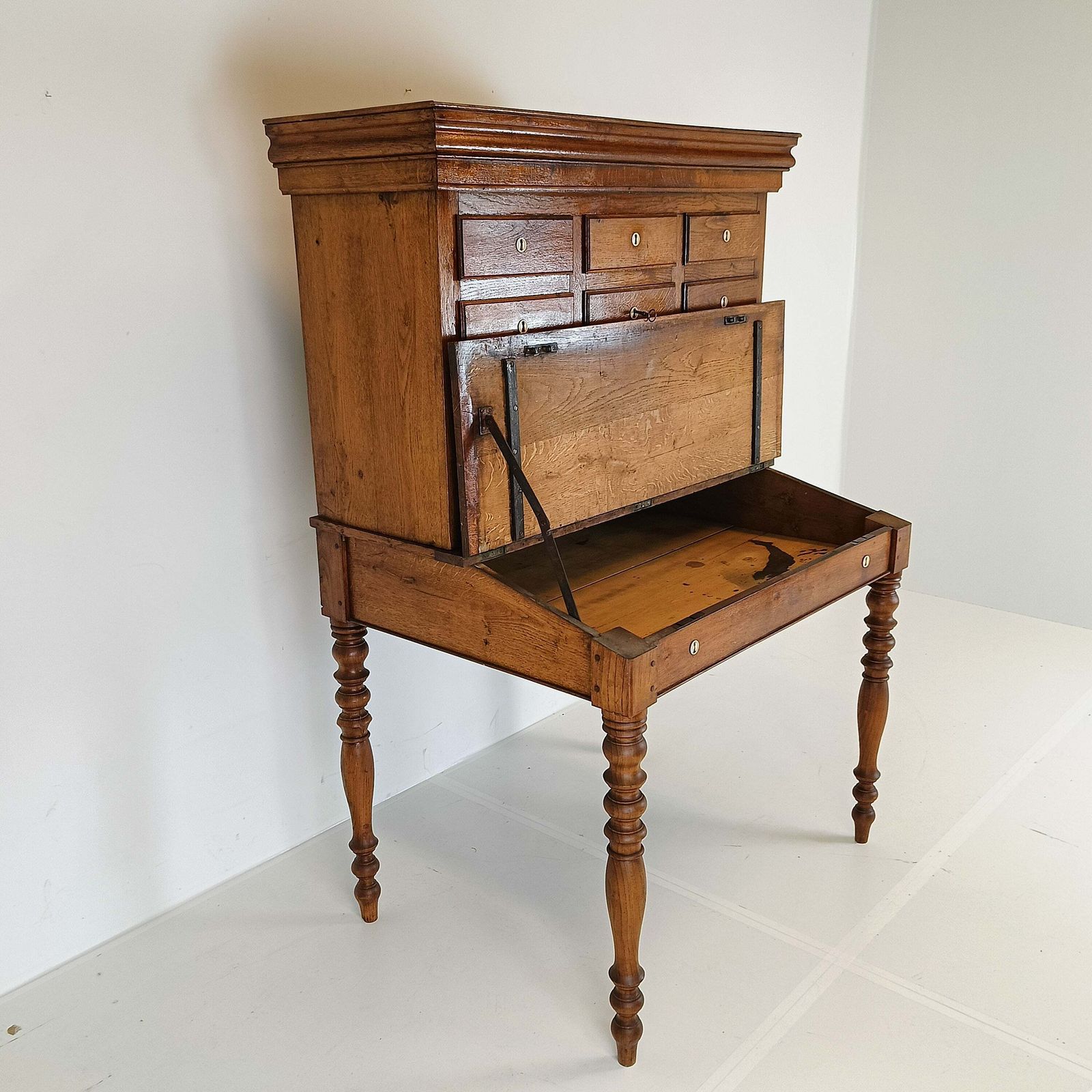 photo for sale Stunning Antique One Of A Kind Notary Desk With Working Safe Bell