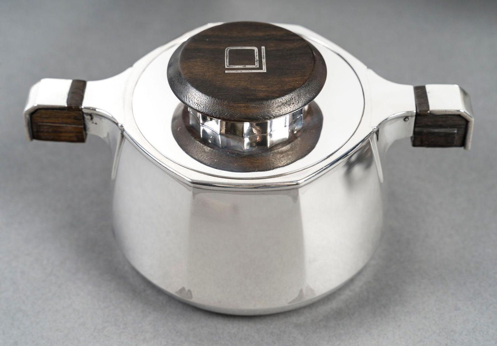 photo for sale Jean E Puiforcat Tea And Coffee Set 4 Pieces Art Deco Silver Circa 1930