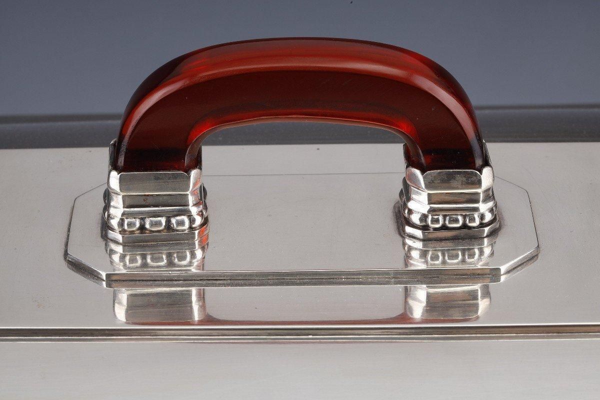Goldsmith Auguste Leroy   Centerpiece In Solid Silver Circa 1930 photo Home Decor