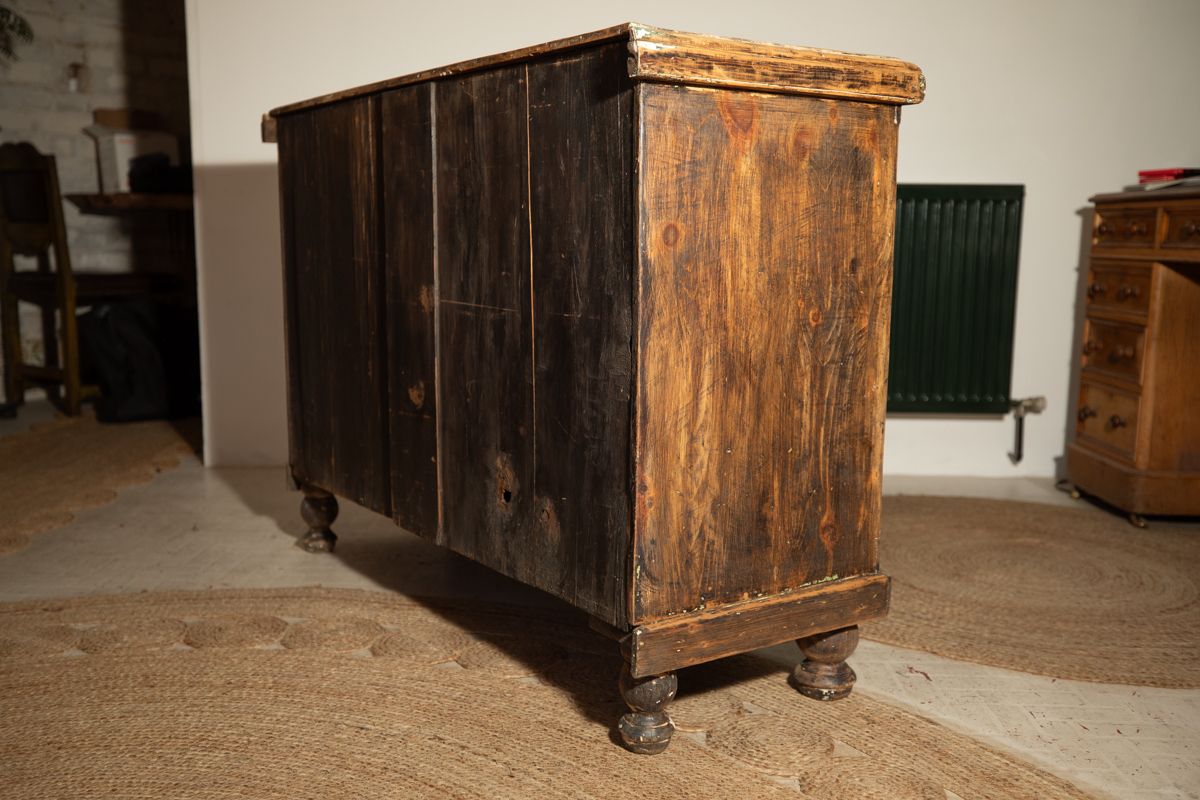Victorian Pantry, Larder, Kitchen Circa 1840 With Hand Painted, One Off Design photo for sale
