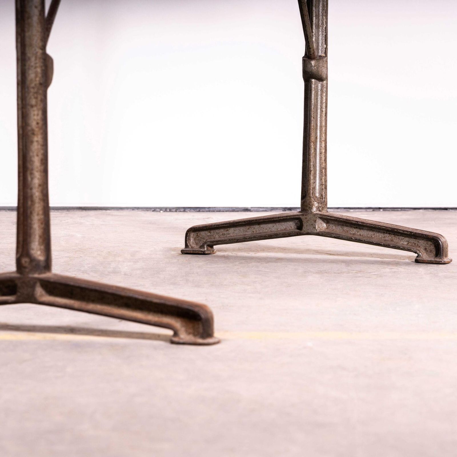 1930’s French Original Cast Base Small Dining Table photo for sale