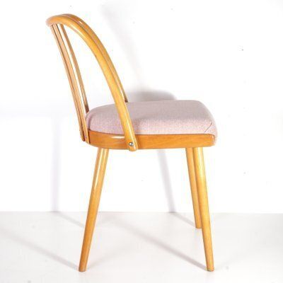 photo vintage Mid Century Pink Chair By A. Suman For Cesky Nabytek, Former Czechoslovakia, 1960s