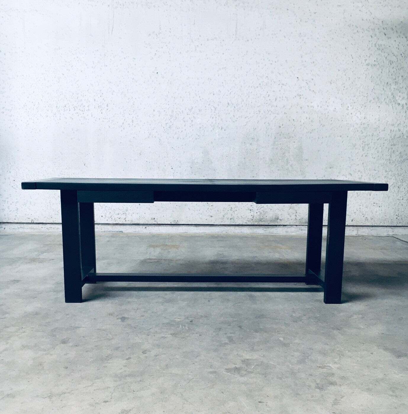 Midcentury Modern Design Dining Table / Desk By J. Batenburg For Mi, Belgium 1969 photo 2700.0