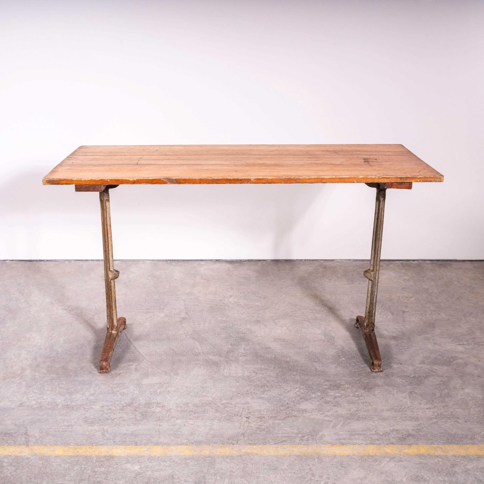 1930’s French Original Cast Base Small Dining Table