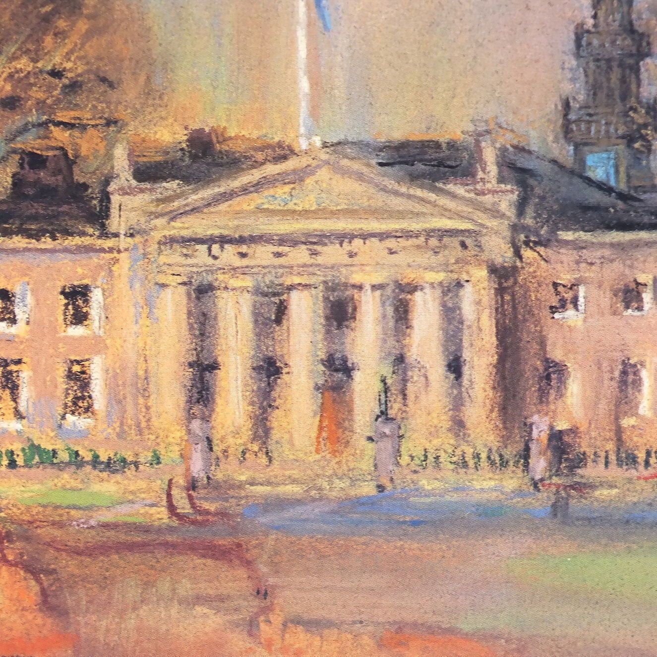 Glasgow Green By Anthony Armstrong, Scottish B1935, Limited Edition Print 205/500 Lower Right photo furniture