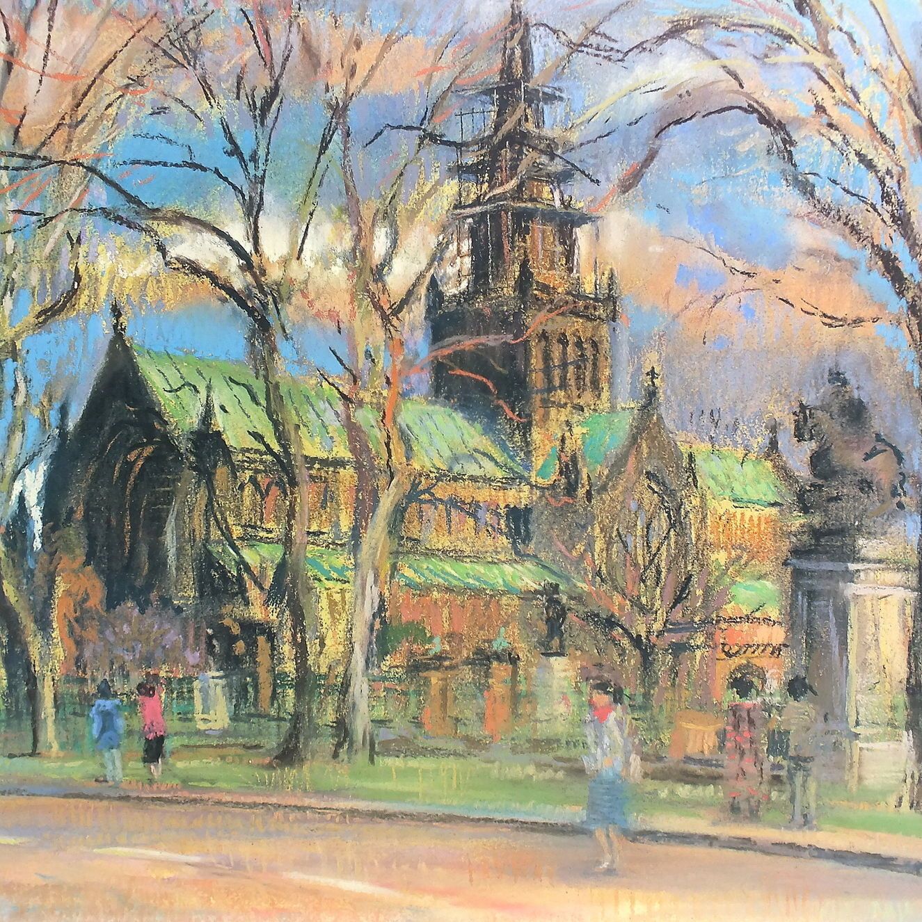 Glasgow Cathedral By Anthony Armstrong, Scottish B1935, Limited Edition Print 205/500 Lower Right, photo furniture