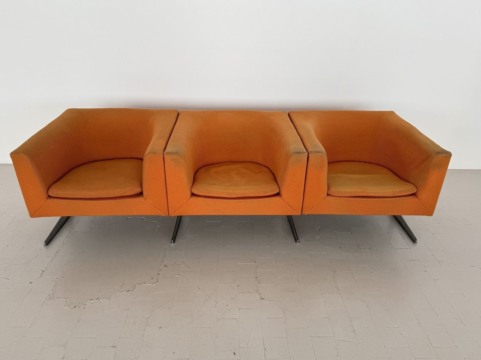 Furniture Rare 3 Seater Sofa Mod 630 By Geoffrey Harcourt For Artifort, 1974 photo