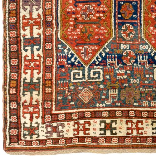 4.2x9.3 Ft Antique Caucasian Karabakh Runner Rug, Full Pile, Ca 1880 photo Textiles