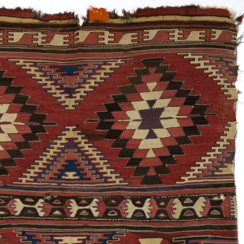 5.3x12.5 Ft Antique Turkish Konya Kilim, Flat Weave Rug. Ca 1850 photo 3349.0