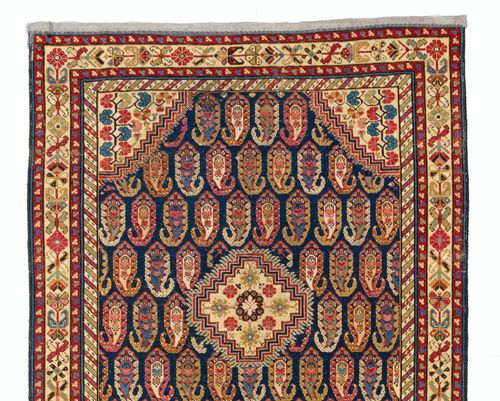 4.6x12 Ft Antique Caucasian Khila Rug, Ca 1800, Museum Quality Collectors Runner photo furniture