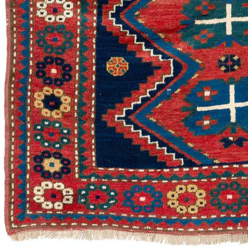 4.5x7 Ft Antique Caucasian Kazak Rug, Circa 1900, All Original photo Textiles