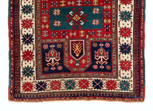 4.3x9.6 Ft Antique Caucasian Kazak Rug. Full Pile. Original Condition. Ca 1880 photo Textiles