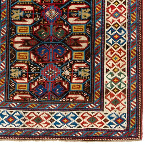 3.8x9.6 Ft Antique Caucasian Kuba Dagestan Runner, Top Shelf Collectors Rug photo Textiles