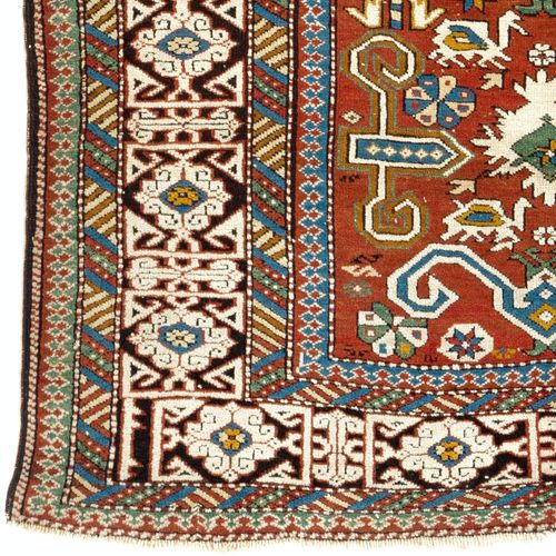 3.4x5.4 Ft Antique Caucasian Perepedil Rug. Hand Knotted Wool Carpet photo for sale