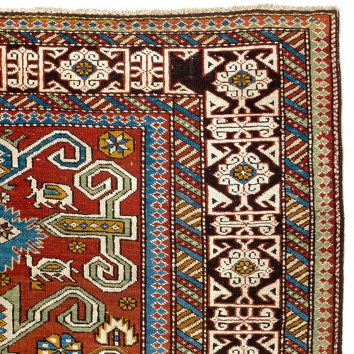 3.4x5.4 Ft Antique Caucasian Perepedil Rug. Hand Knotted Wool Carpet photo Textiles