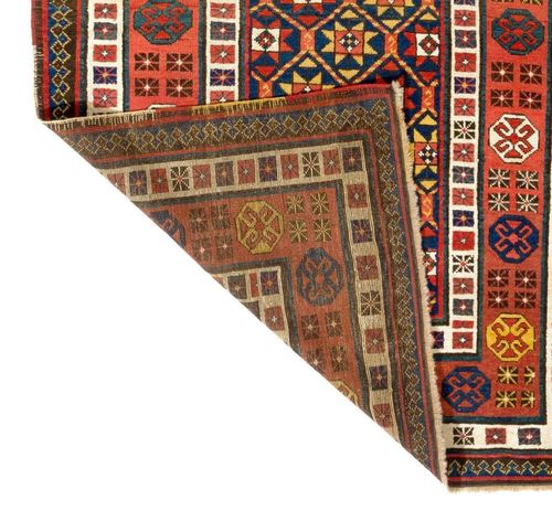 3.7x8 Ft Antique 19th Century Caucasian Talish Long Rug, Circa 1875 photo Textiles