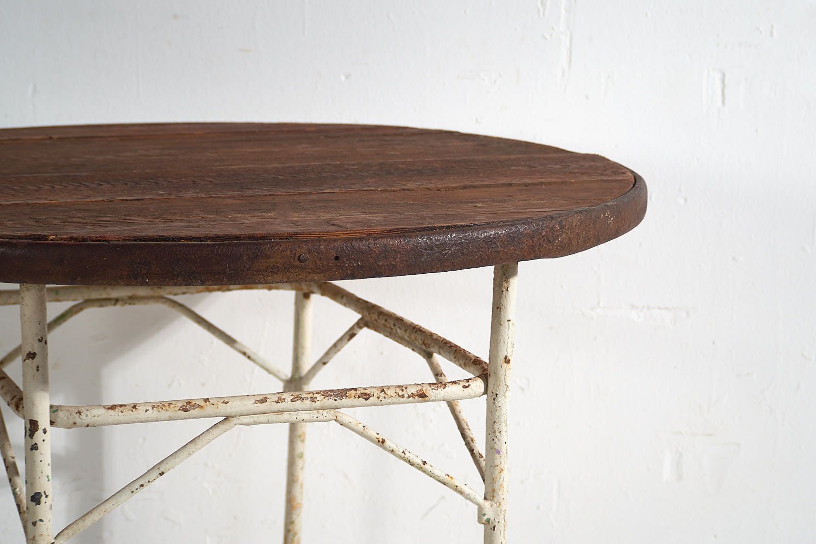 Antique Round Outdoor Metal Table (France, C.1900) photo 569.0