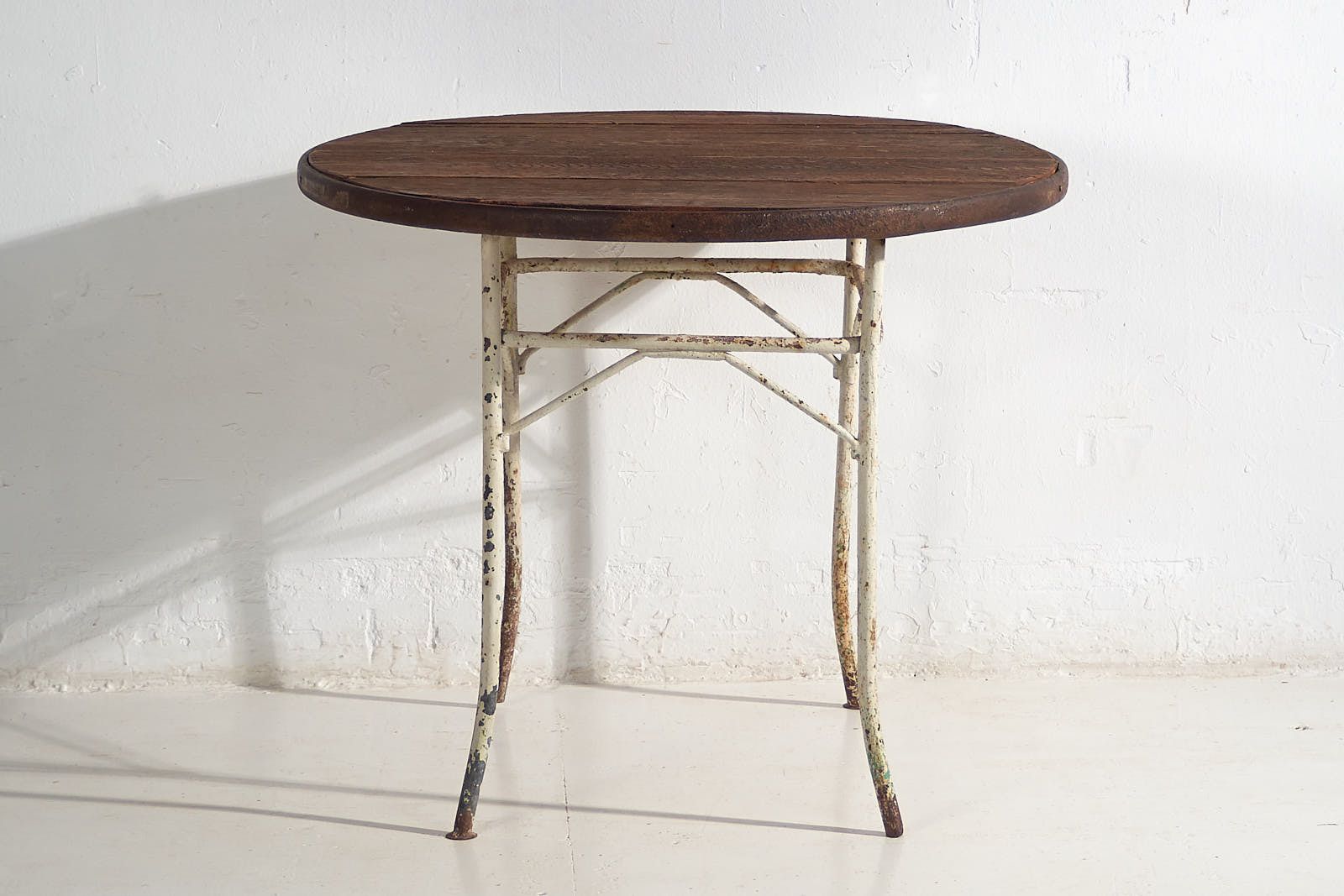 Antique Round Outdoor Metal Table (France, C.1900) photo buy