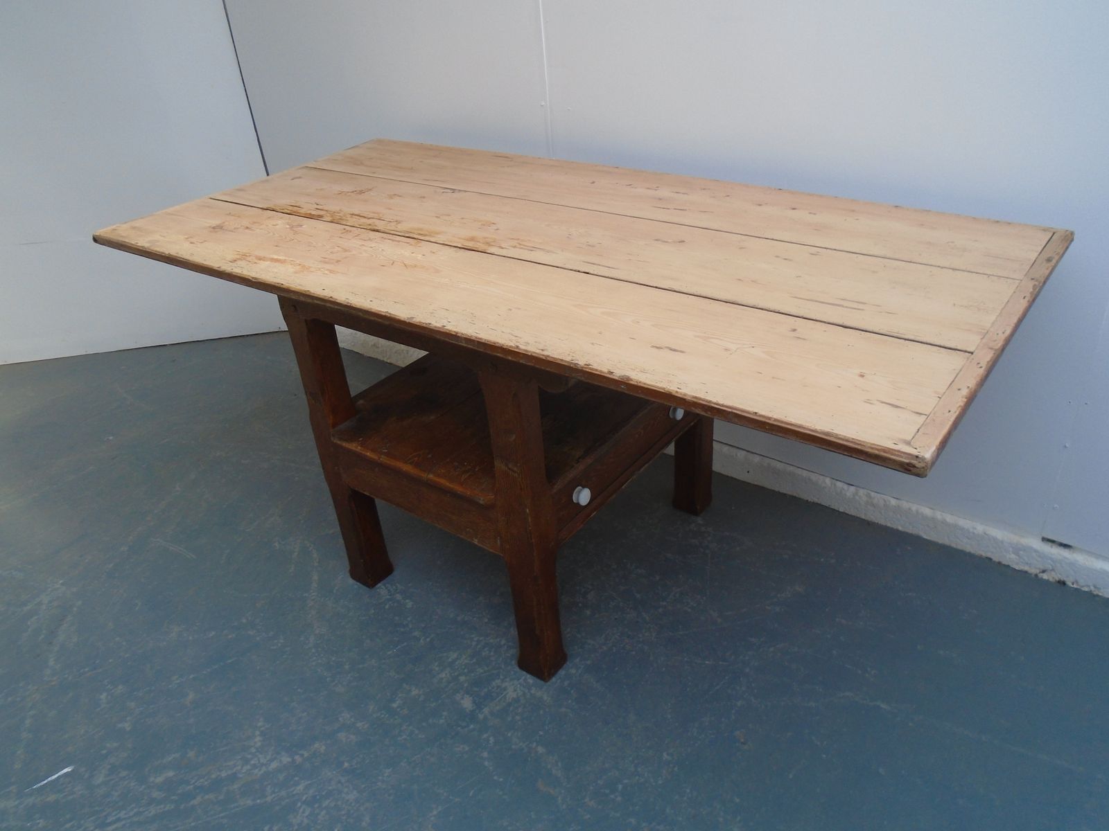 photo for sale An Original Georgian Painted Pine Vernacular Country Lambing Chair/Table